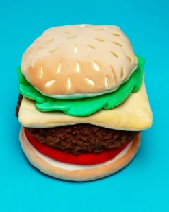 Cheeseburger Interactive Snuffle Dog Toy