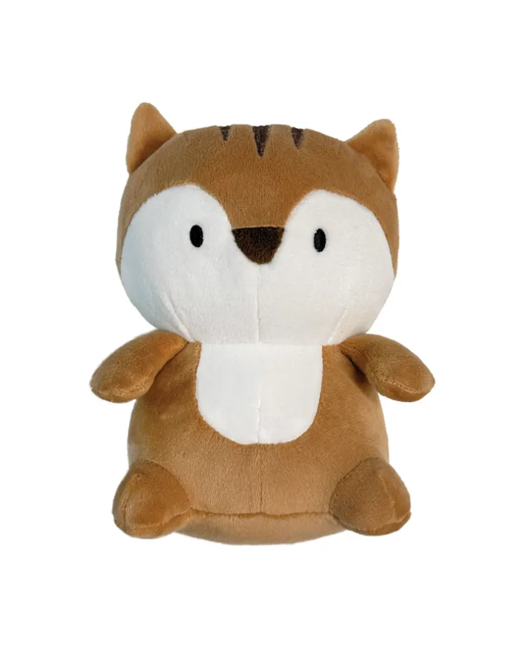 Chipmunk Marshmallow Squisher Squeaky Plush Dog Toy
