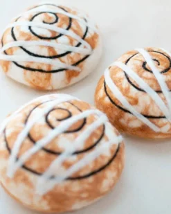 Cinnamon Roll Wool Dog Toy