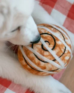 Cinnamon Roll Wool Dog Toy