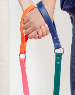 City Leash in Hunter Green & Navy (4 or 6 Foot) (Made in the USA)