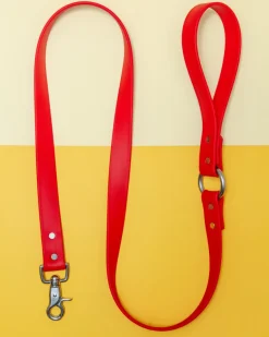 City Leash in Real Red (Made in the USA)