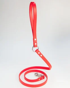 City Leash in Real Red (Made in the USA)
