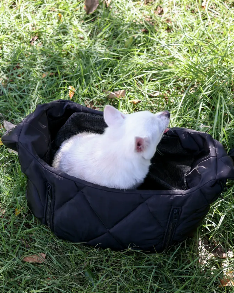 Cloud Crossbody Pet Carrier in Beige or Black
