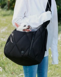 Cloud Crossbody Pet Carrier in Beige or Black