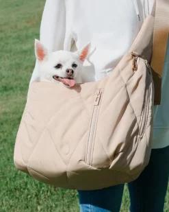 Cloud Crossbody Pet Carrier in Beige or Black