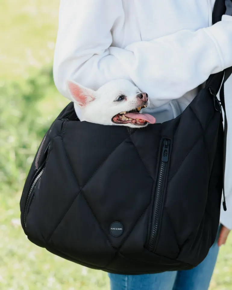 Cloud Crossbody Pet Carrier in Beige or Black