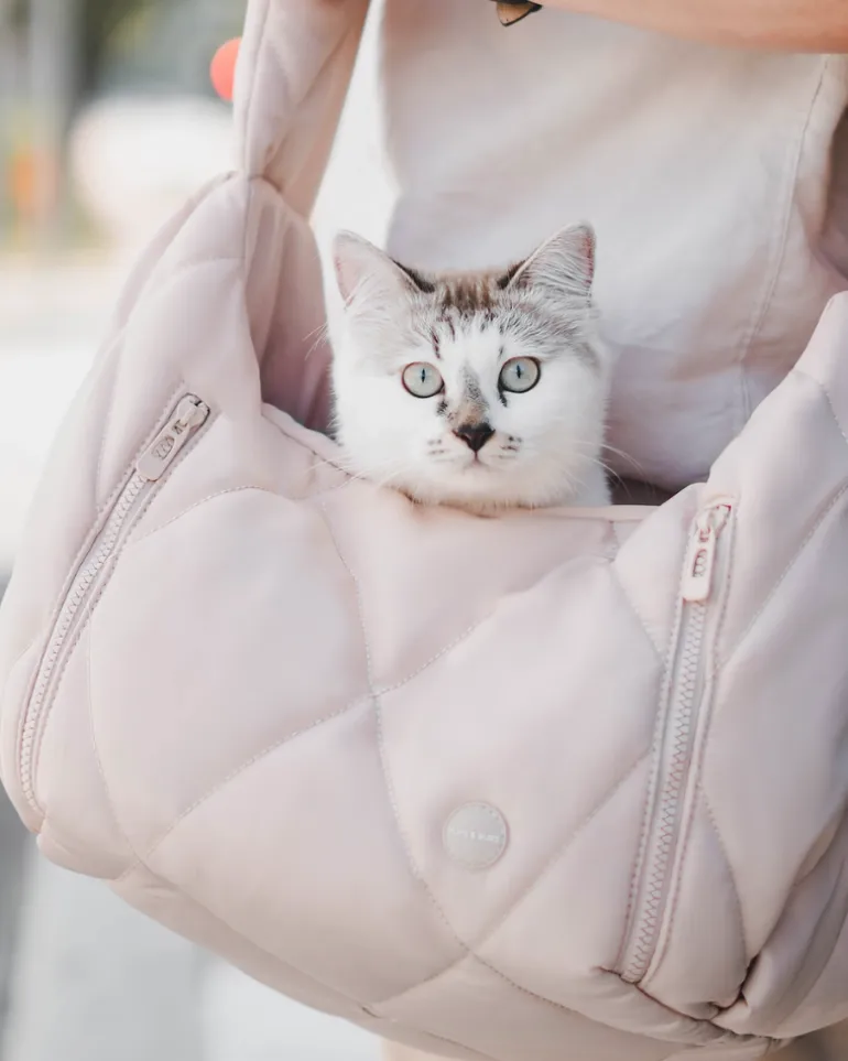 Cloud Crossbody Pet Carrier in Beige or Black