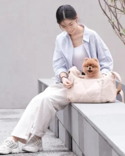 Cloud Crossbody Pet Carrier in Beige or Black