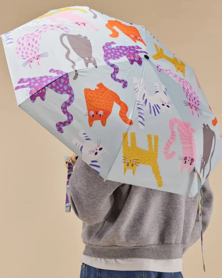 Compact Eco-Friendly Umbrella (in Doxie, Frenchie, Corgi, Matisse, Arty Cats)