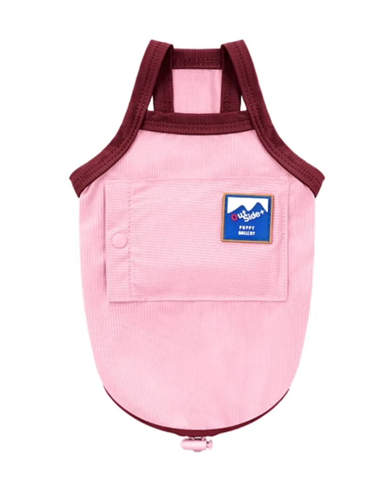 Cooling Dog Tank Top in Pink