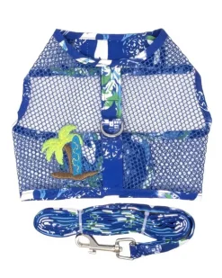 Cool Mesh Dog Harness in Blue Ocean