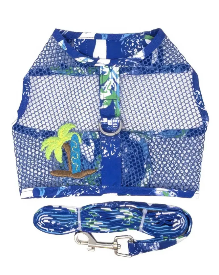 Cool Mesh Dog Harness in Blue Ocean