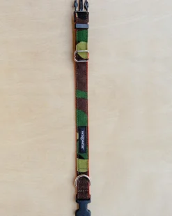 Cordura Dog Collar in Camo & Neon Orange (Made in the USA)