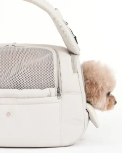 Crossbody SMART Sling Dog Carrier in Black or Beige