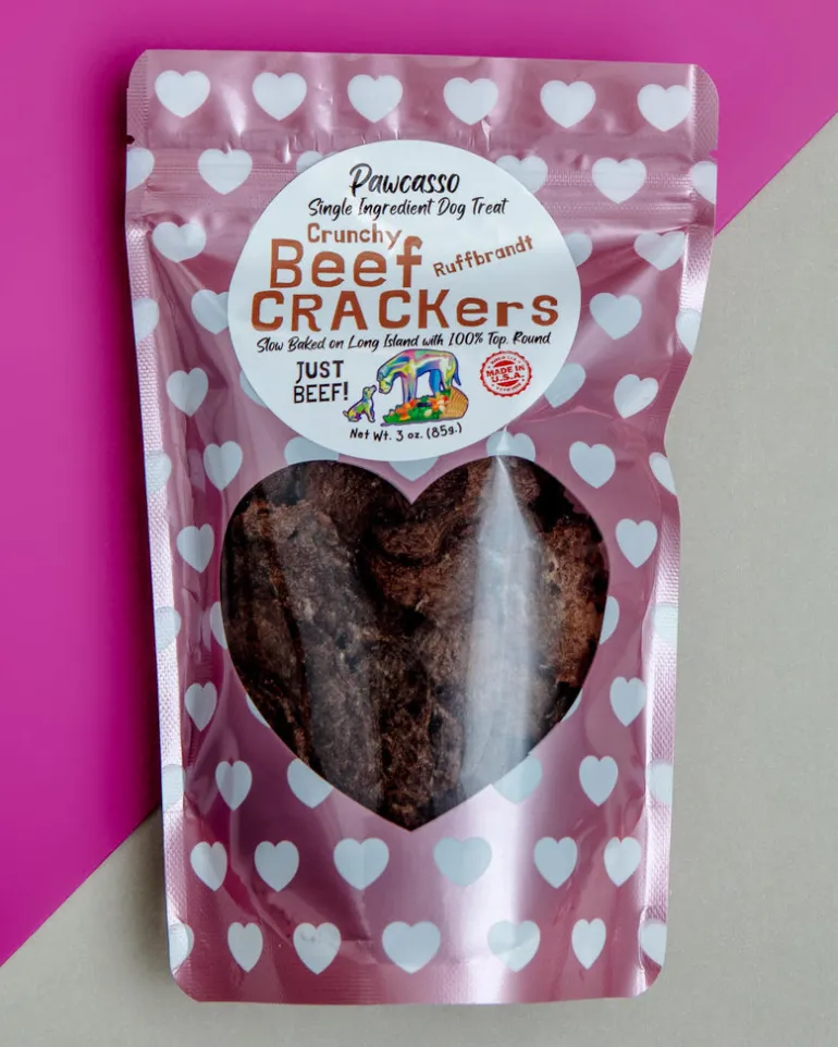 Crunchy Beef Crackers Dog Treats (Made in the USA)
