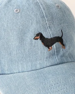 Dachshund Embroidered Denim Hat