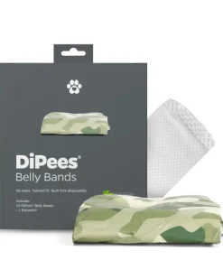Dipees™ + Odor Control Disposable Belly Bands for Dogs