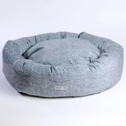 Donut Dog Bed in Denim (Direct Ship)(Made in the USA)