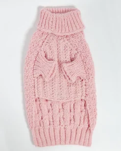 Downtown Roll Neck Dog Sweater in Rose (FINAL SALE)