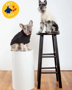Downtown Roll Neck Dog Sweater in Natural (FINAL SALE)