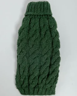 Downtown Roll Neck Dog Sweater in Evergreen (FINAL SALE)
