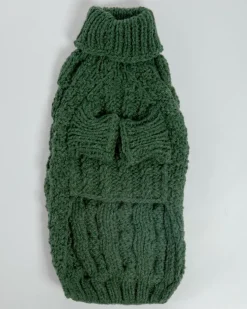 Downtown Roll Neck Dog Sweater in Evergreen (FINAL SALE)