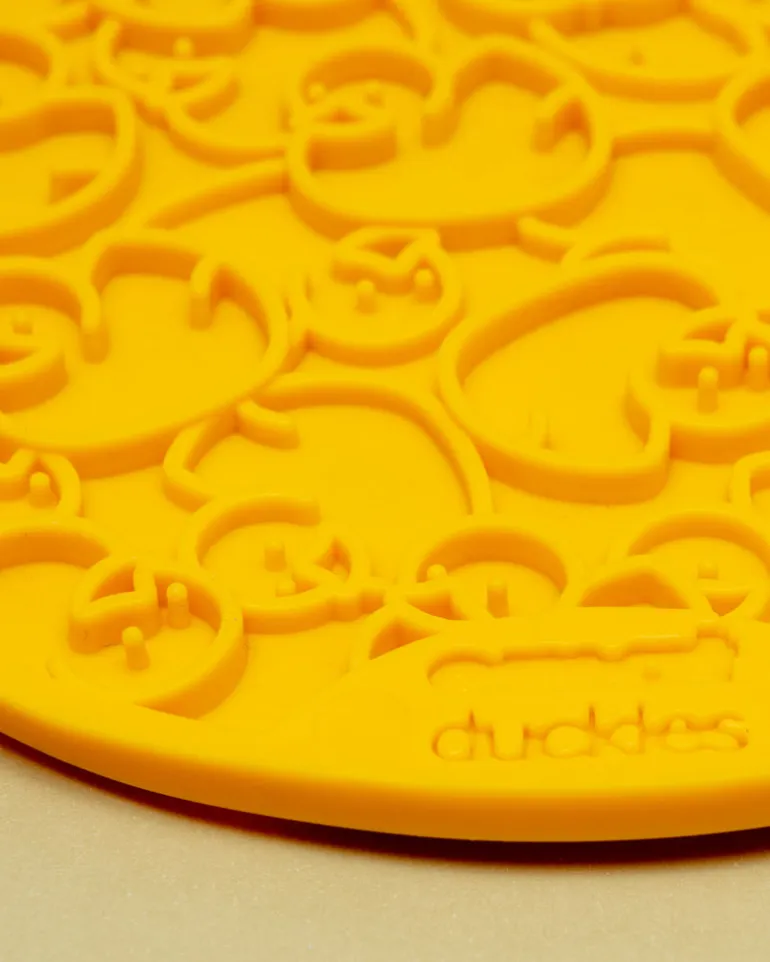 Duckies Dog Lick Mat With Suction Cups (Made in the USA)