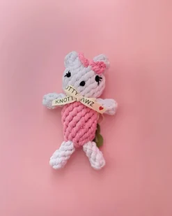 Eco-Friendly Samantha the Pink Bunny Rope Dog Toy