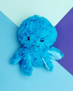 Ez Squeaky Octopus Ball Dog Toy in Blue (4")
