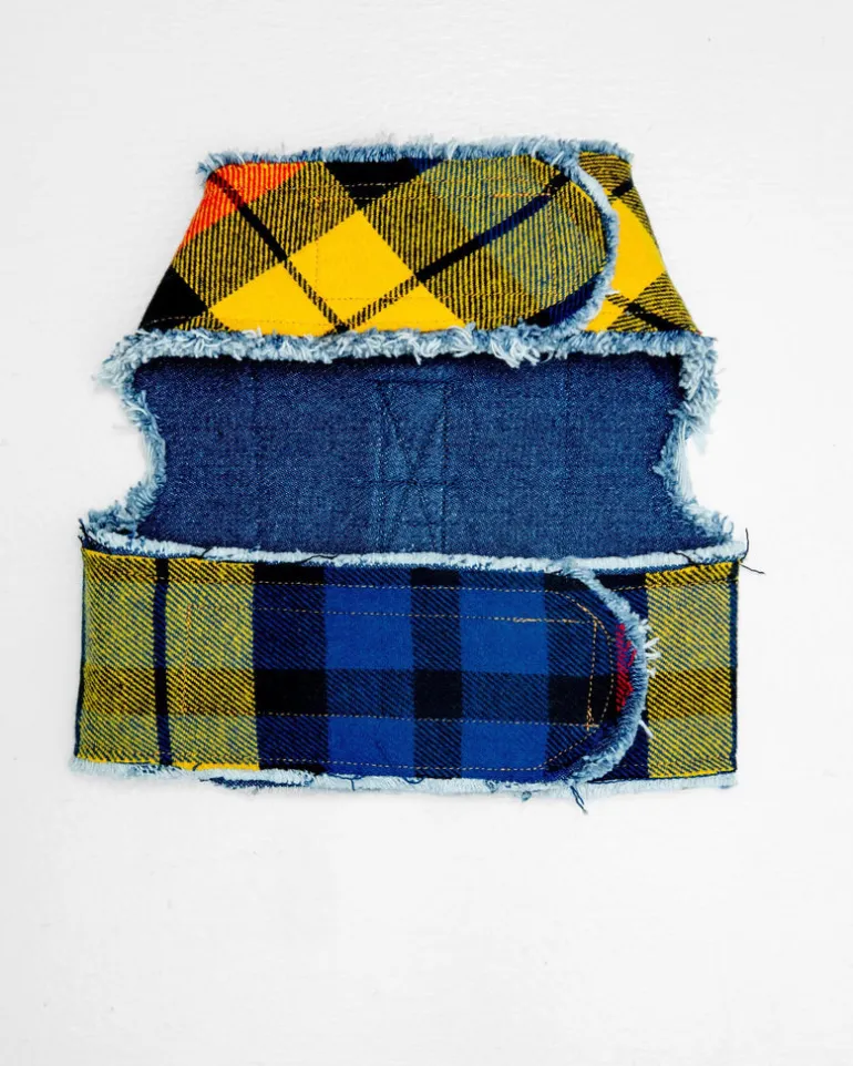 Fireside Plaid Print Dog Harness (Made in the USA)