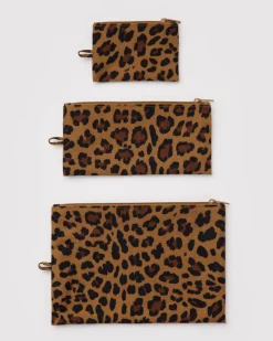 Flat Pouch Set in Leopard