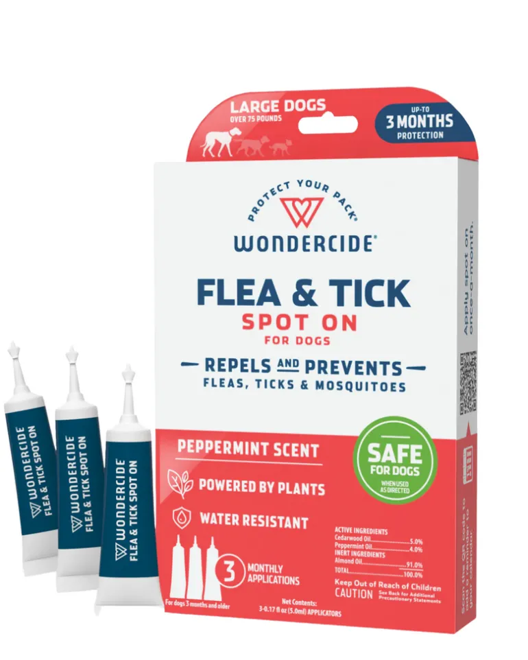 Flea & Tick Spot On for Dogs + Cats with Natural Essential Oils