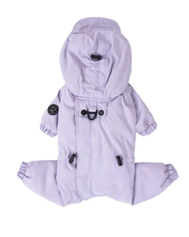 Fleece-Lined Winter Coverall for Dogs