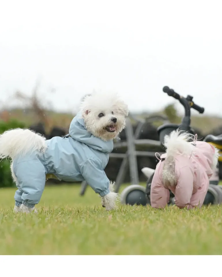 Fleece-Lined Winter Coverall for Dogs