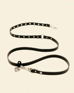 Flower Power Dog Leash in Midnight