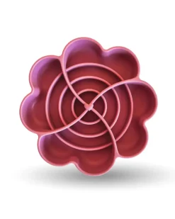 Flower Slow Feeder for Dogs and Cats in Strawberry
