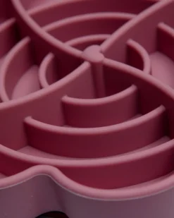Flower Slow Feeder for Dogs and Cats in Strawberry