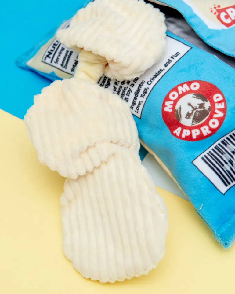 Fluffles Chips Crinkle Dog Toy
