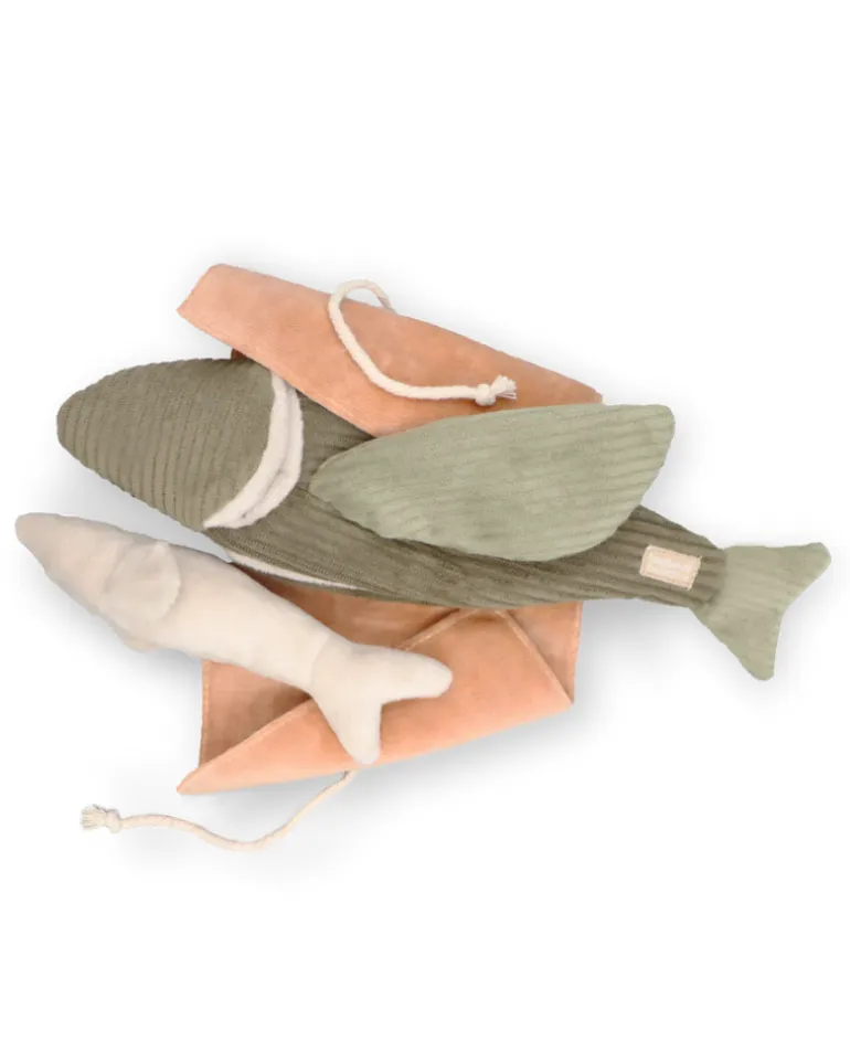 Flying Fish Snuffle + Burrow Plush Dog Toy