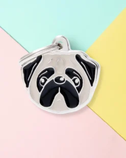 For the Love of a Pug Custom Pet ID Tag