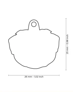 For the Love of a Pug Custom Pet ID Tag