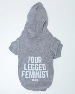 *Four Legged Feminist* Graphic Dog Hoodie (Proceeds Benefit the ACLU)
