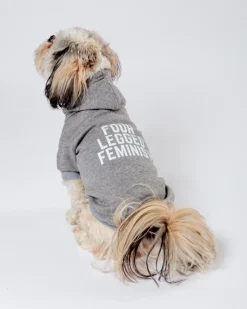 *Four Legged Feminist* Graphic Dog Hoodie (Proceeds Benefit the ACLU)
