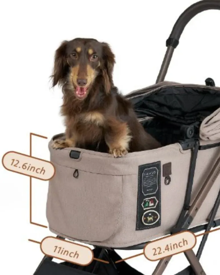 FREE-TO-GO 2 Pet Stroller in Sandy Beige (NYC In-Store or Local Pick-Up ONLY)