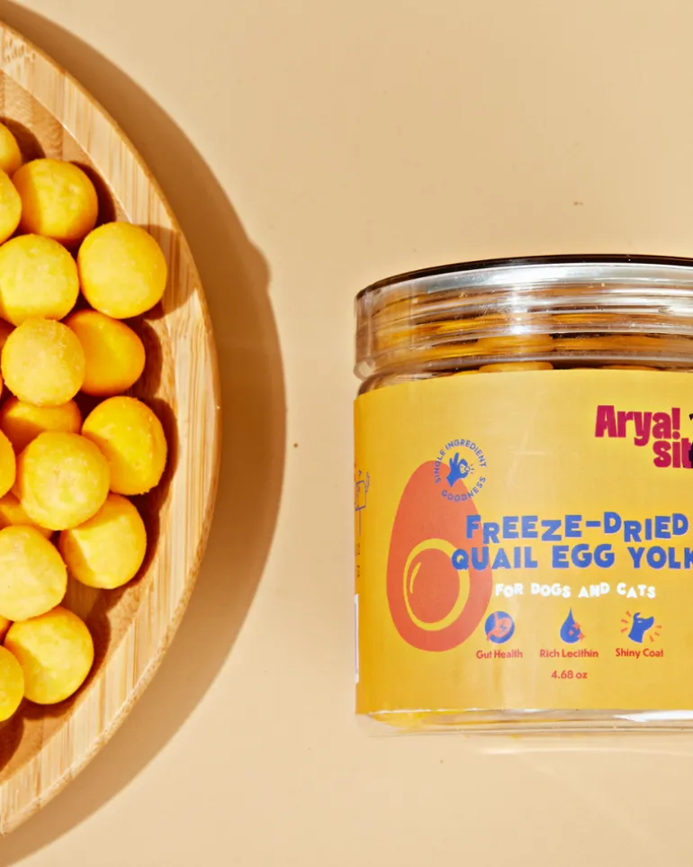 Freeze-Dried Quail Egg Yolk Treat for Dogs & Cats