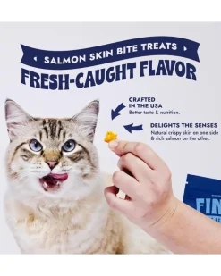 Freeze-Dried Salmon Skin Bites for Cats