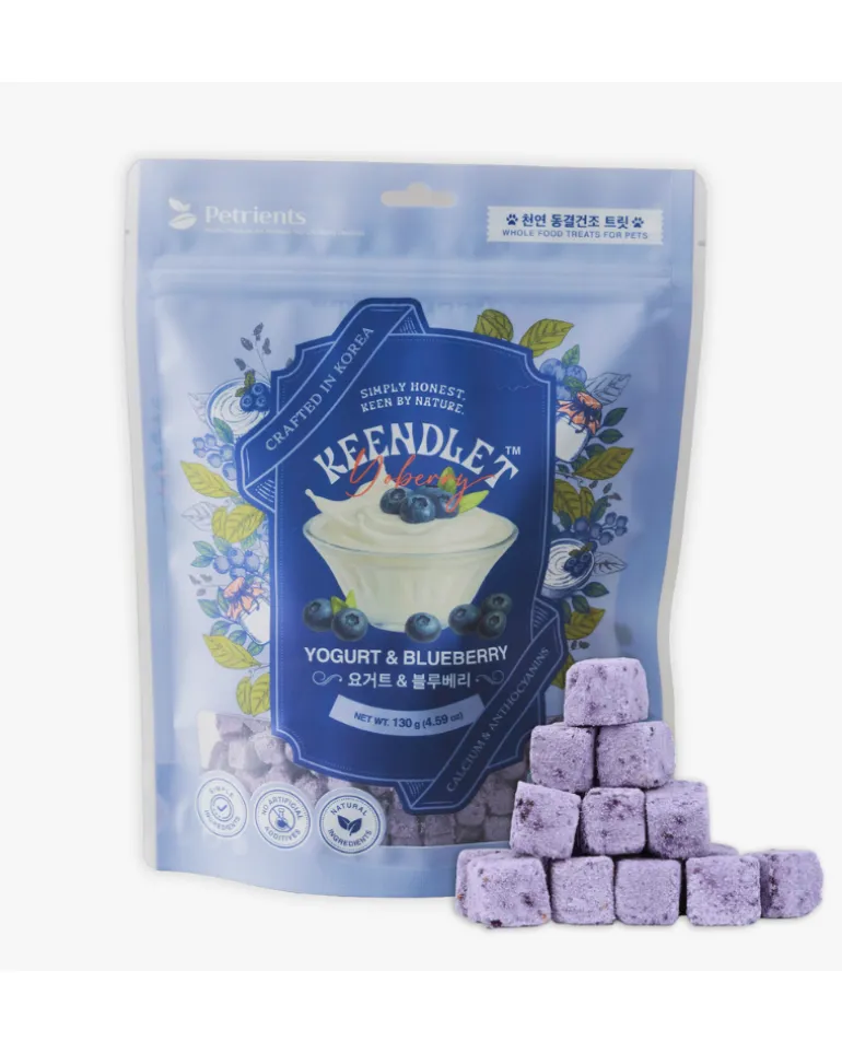 Freeze-Dried Yogurt and Blueberry Treats for Dogs & Cats