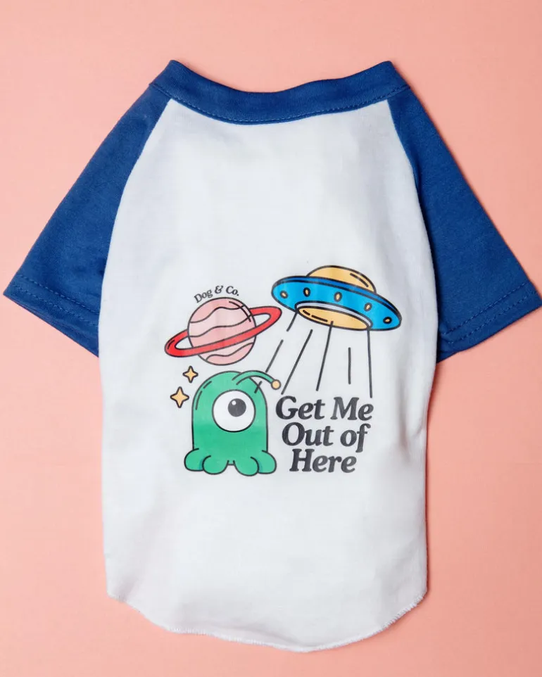 *Get Me Out of Here* Graphic Dog T-Shirt