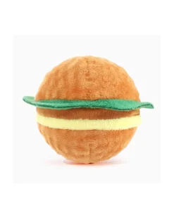 Hamburger Squeaky Ball Dog Toy